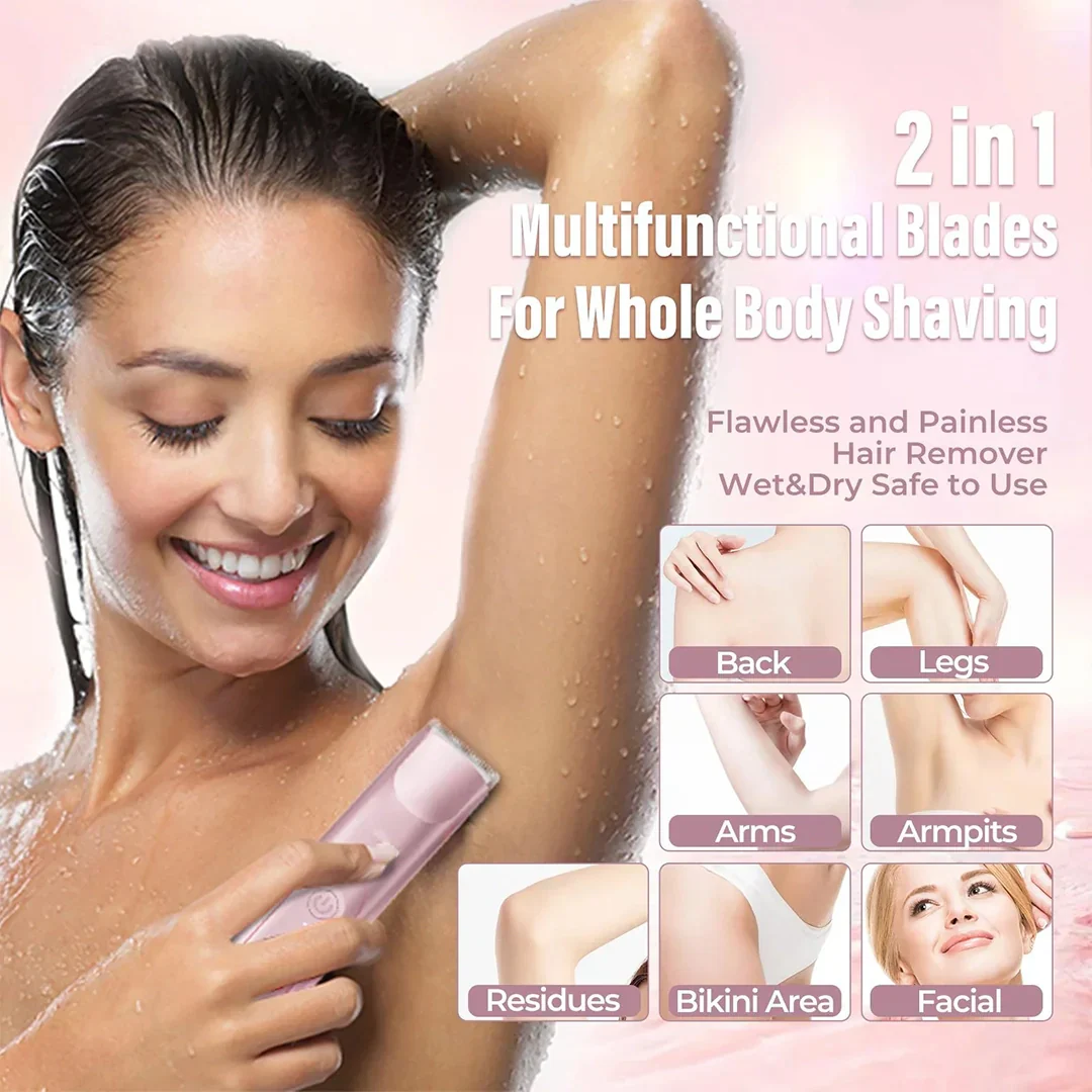2-in-1 Painless Bikini Hair Trimmer - Image 5