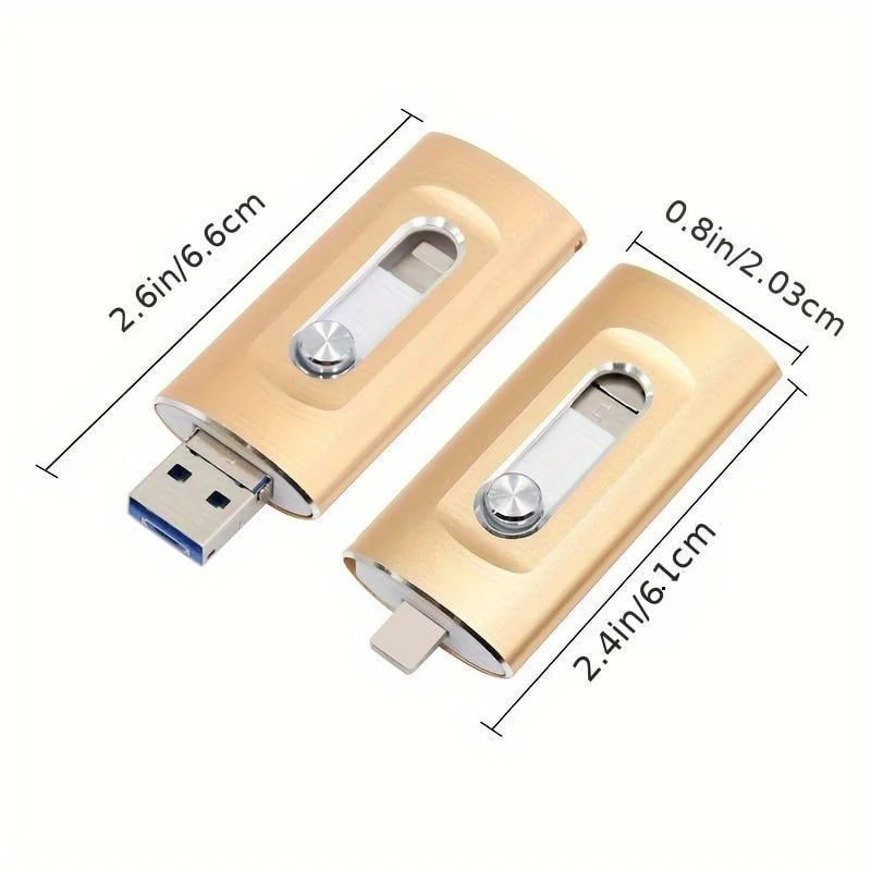 3 in 1 Flash Drive, Portable High Speed USB 3.0 Memory Storage - Image 11