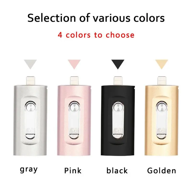 3 in 1 Flash Drive, Portable High Speed USB 3.0 Memory Storage - Image 2