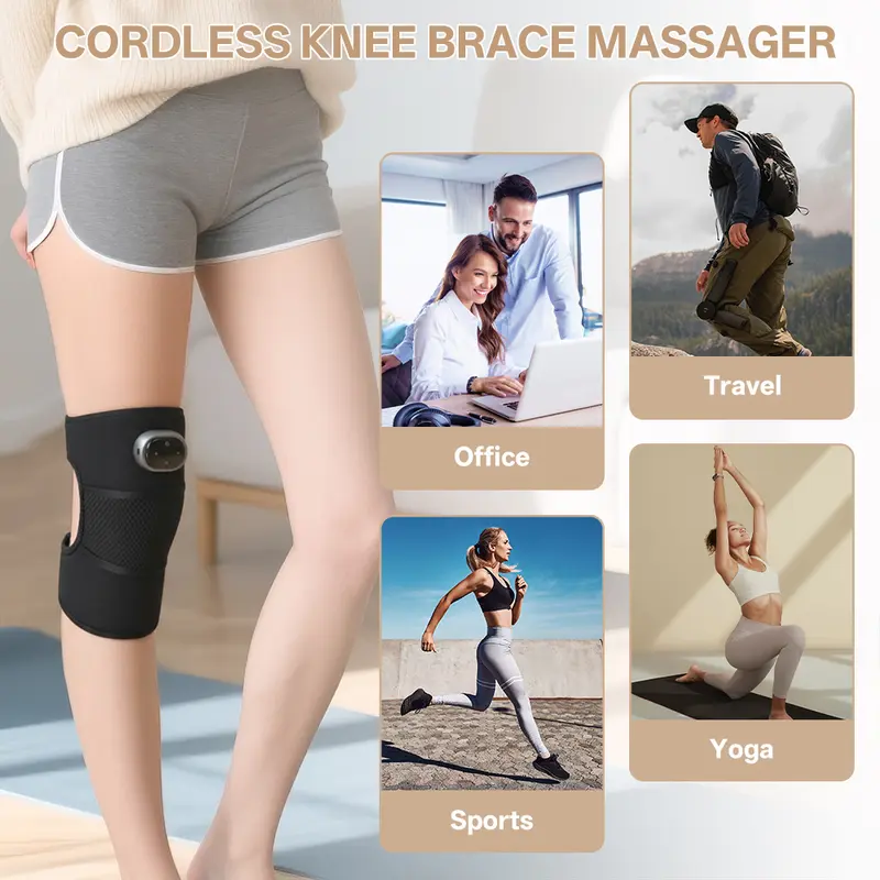 🎁🔥3-in-1 Heated Knee Massager with Vibration - 3 Heat/3 Massage Modes - Image 4
