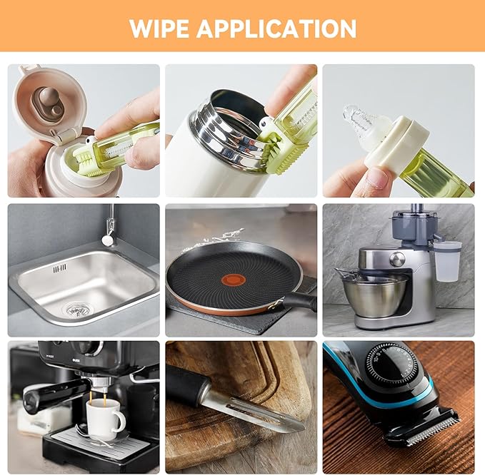 ✨3-in-1 Crocodile Brush 🐊  Deep Cleaning for Narrow Cup Lids & Tableware Gaps 🧼 - Image 6