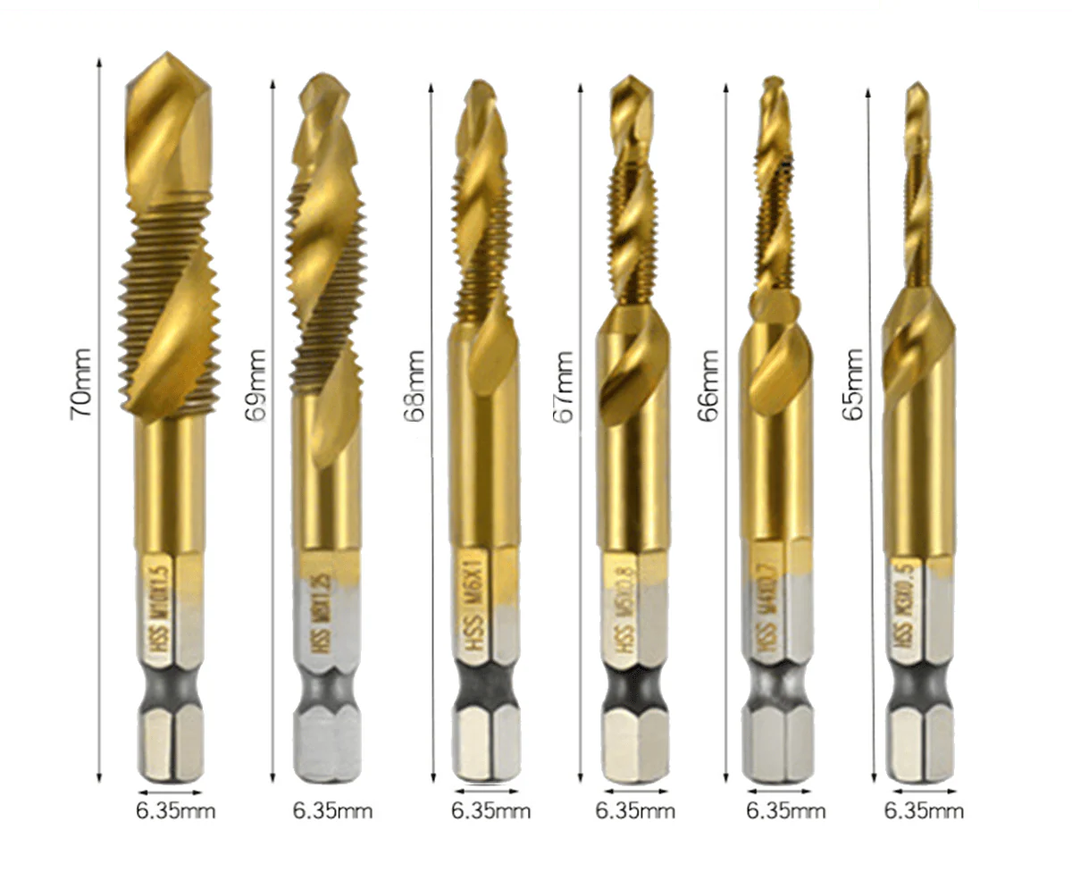 🔥3 In 1 Spiral Tap Hex Shank Drill Bit Set - Image 8