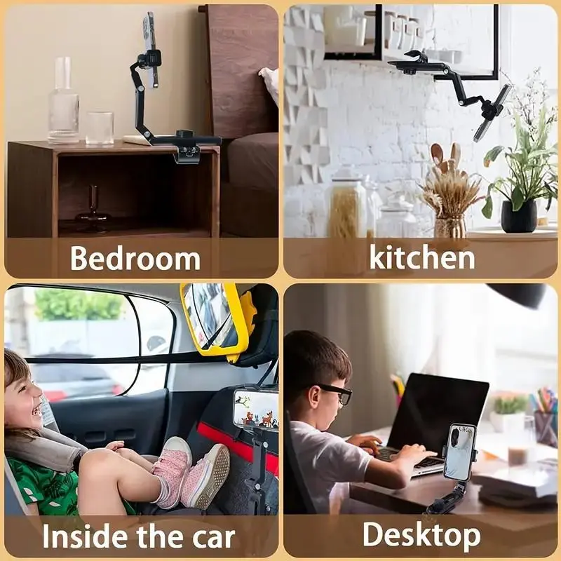 New 1080° Multi-function Sun Visor Universal 360 Degree Rotating Phone Holder - Image 5