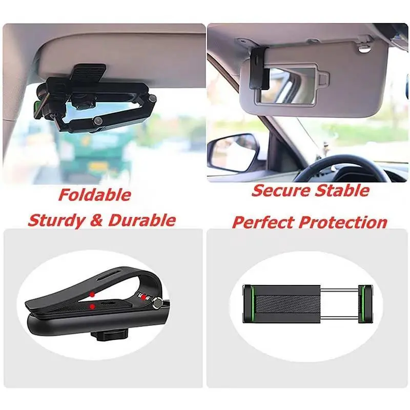 New 1080° Multi-function Sun Visor Universal 360 Degree Rotating Phone Holder - Image 6