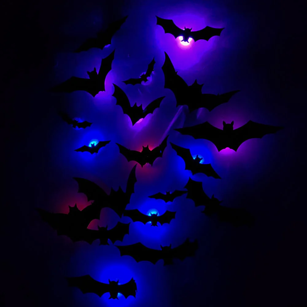 🎁3D Bat Design LED Decoration(1 Set 12 Pcs) - Image 5