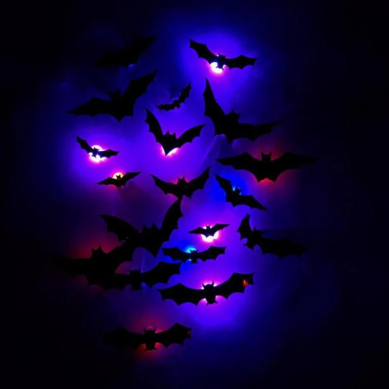 🎁3D Bat Design LED Decoration(1 Set 12 Pcs) - Image 6
