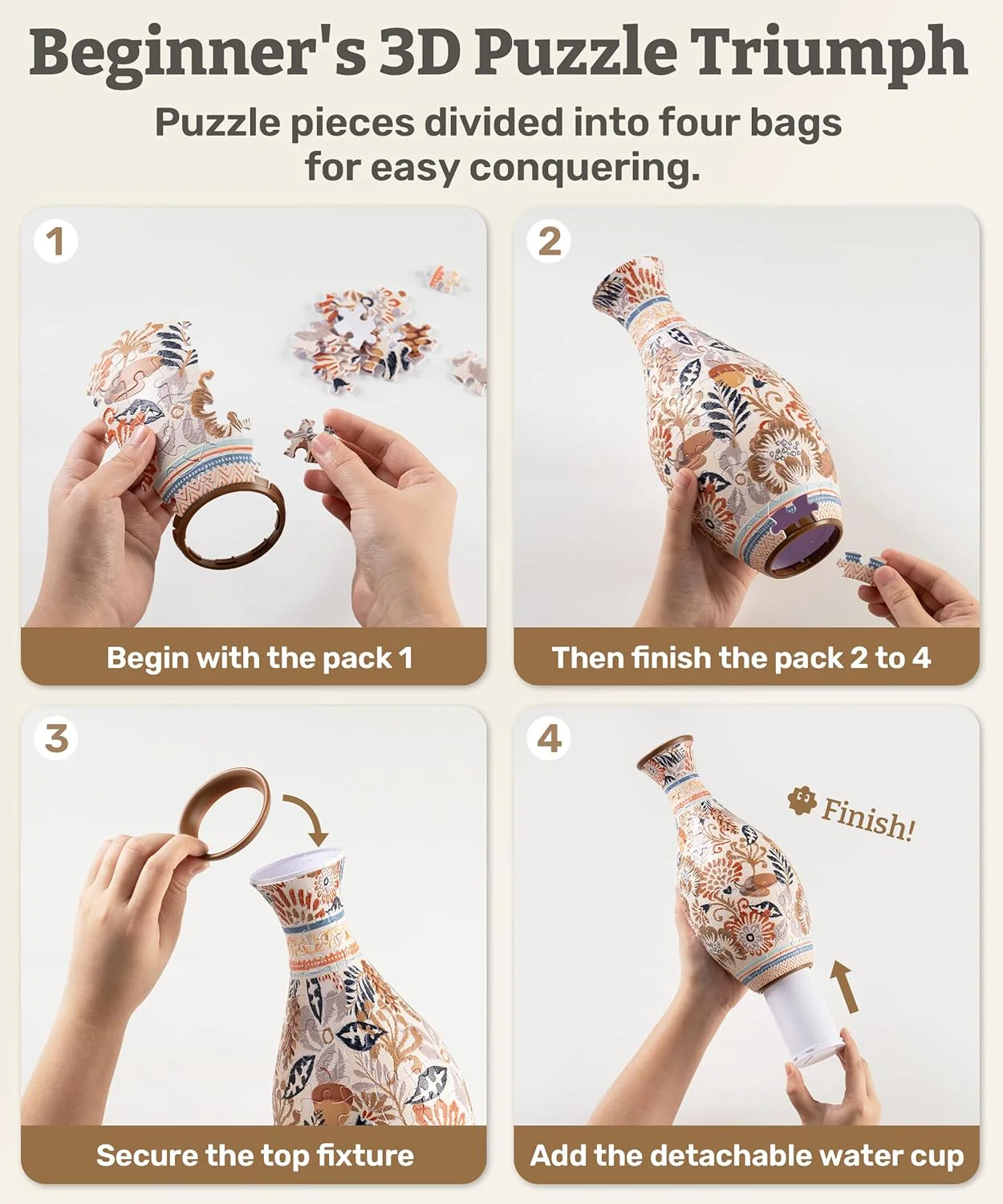 🎁New Release Special Price! 🎁3D Puzzle Vase - Image 2