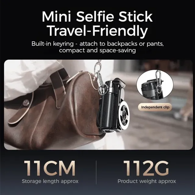 4-in-1 Multifunctional 360° Rotation Magnetic Selfie Stick - Image 6