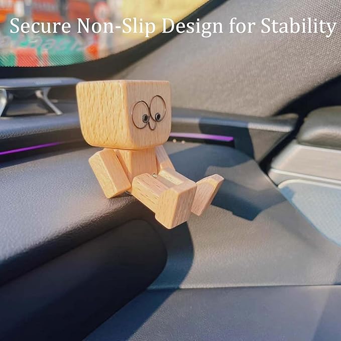 Handmade Charming Shaking Wooden Man Figurine - Image 11