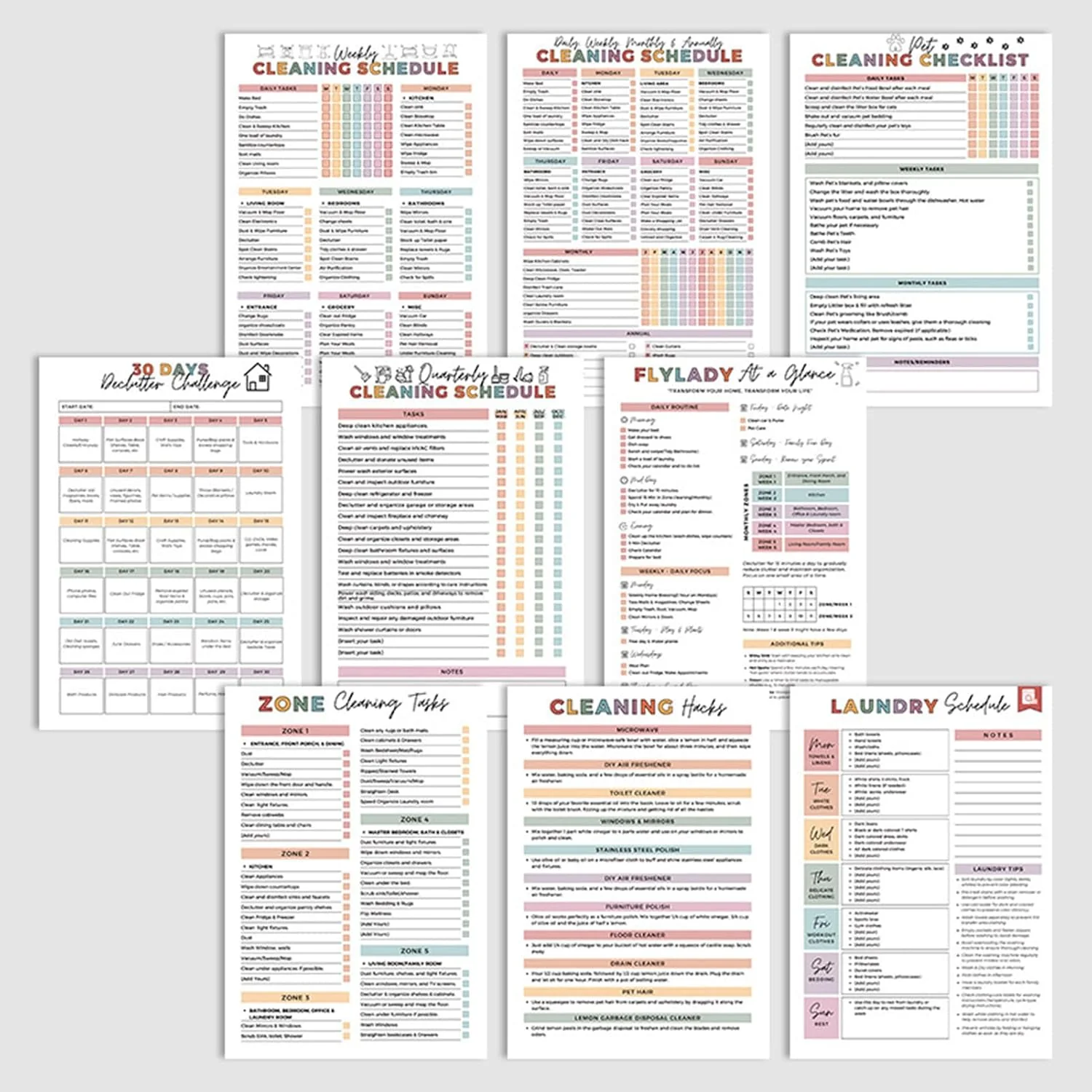 ADHD Cleaning Planner Bundle - Image 7