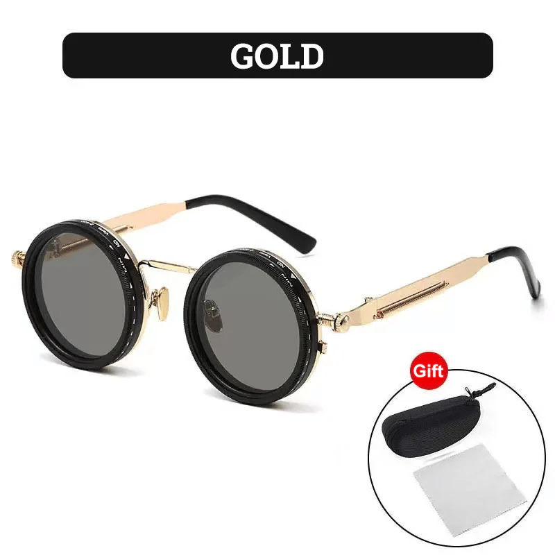 Adjustable Tint Rounded Polarized Lenses Retro Sunglasses - Image 5