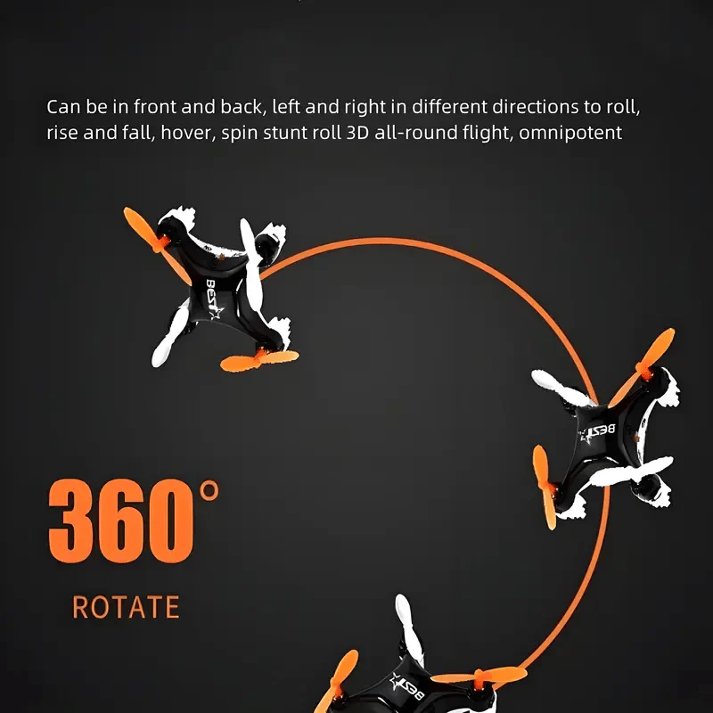 🎅 All-Ages Mini Drone with Easy Stunt Flights & 360° Tricks - Perfect Beginner-Friendly Flyer! - Image 2