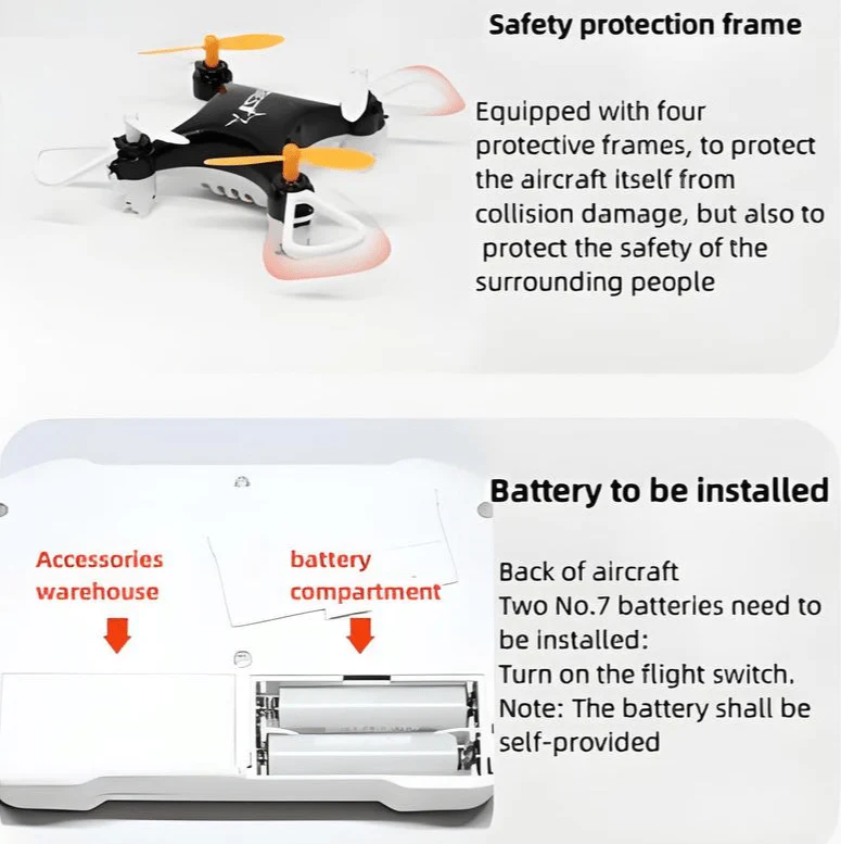 🎅 All-Ages Mini Drone with Easy Stunt Flights & 360° Tricks - Perfect Beginner-Friendly Flyer! - Image 5