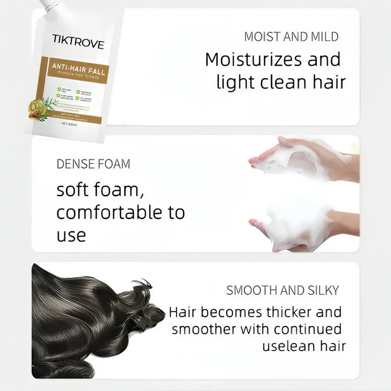 Anti-Hair Fall Hair Loss Treatment Shampoo Oil - Image 8