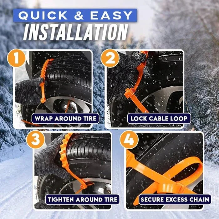 🔥2025 Winter Hot Sale🔥Universal Reusable Anti-skid PE Tire Chains - Image 2