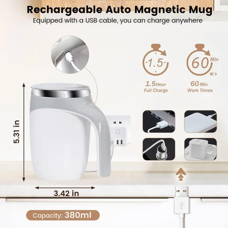 🎁Automatic Magnetic Stirring Coffee Mug - Image 9