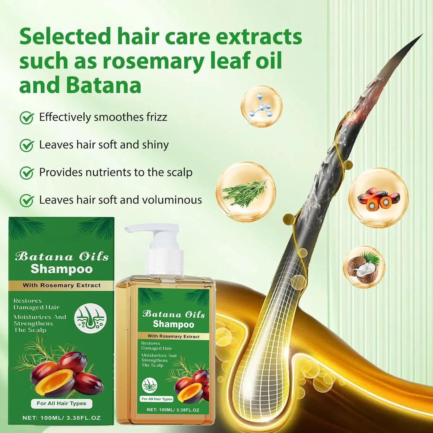 Batana Oil Shampoo with Rosemary Extract - Image 2