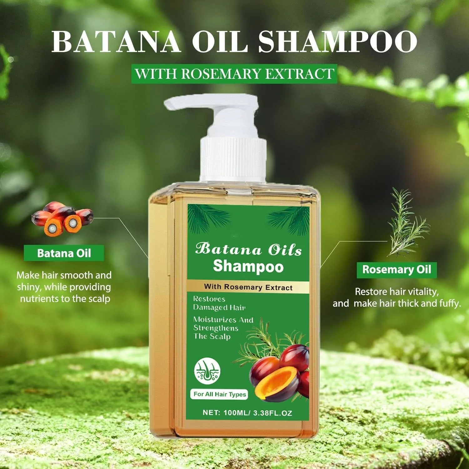 Batana Oil Shampoo with Rosemary Extract - Image 3