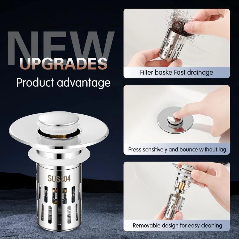 🔥Universal Stainless Steel Drain Strainer (BUY 2 GET 1 FREE) - Image 4
