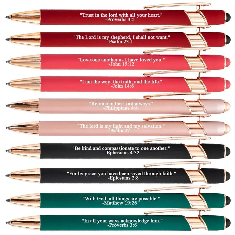 Bible Verse Ballpoint Pen Set (10PCS) - Image 2