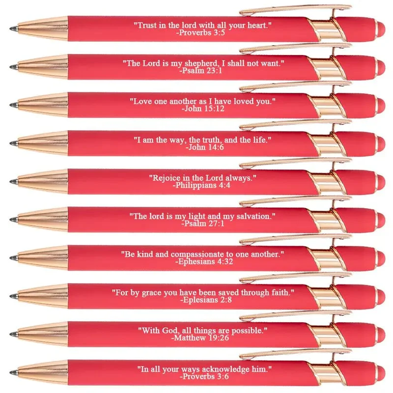Bible Verse Ballpoint Pen Set (10PCS) - Image 4