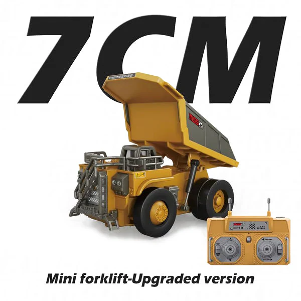 🚜 1:64 Premium Alloy Mini RC Construction Set – Forklift, Excavator & Dump Truck - Image 11