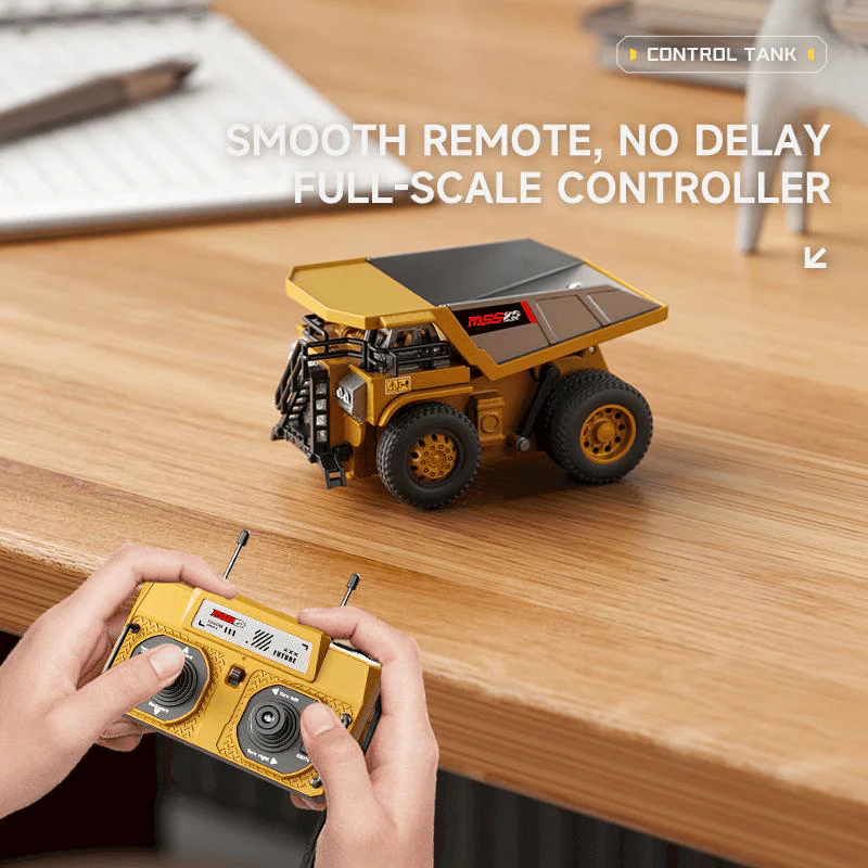🚜 1:64 Premium Alloy Mini RC Construction Set – Forklift, Excavator & Dump Truck - Image 6
