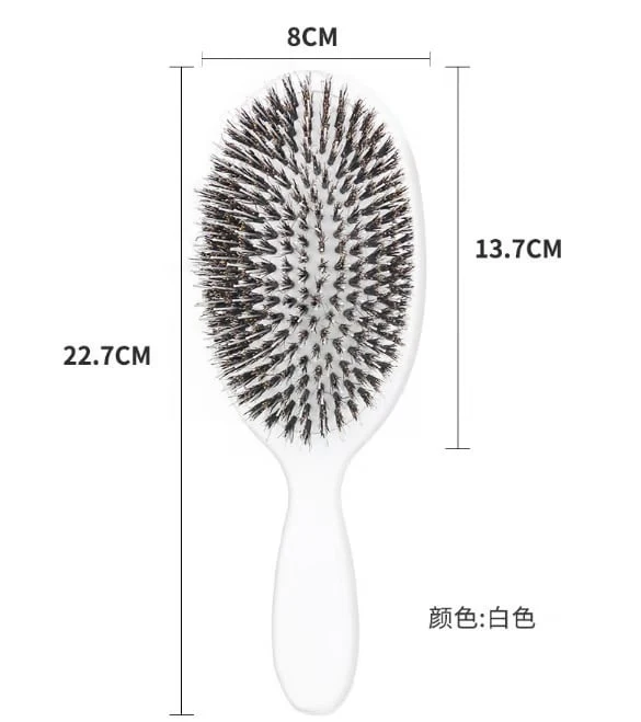 💥Viral World-Famous 5x Sold Out Paddle Brush - Smoother, Stronger, Shinier Hair - Boar Bristle Brush with Nylon Bristles and Microsphere Massaging Tips - Image 4