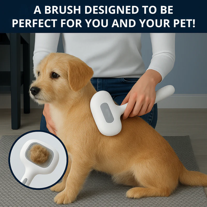Self-Cleaning Spray Cat Brush for Shedding - Image 9