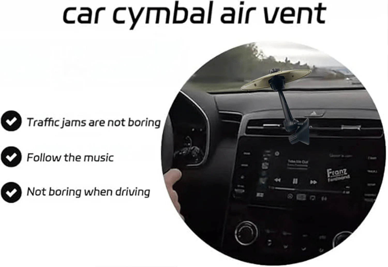 🎶 Make Your Driving More Fun  - Car Crash Cymbal Air Vent 🚗 - Image 10