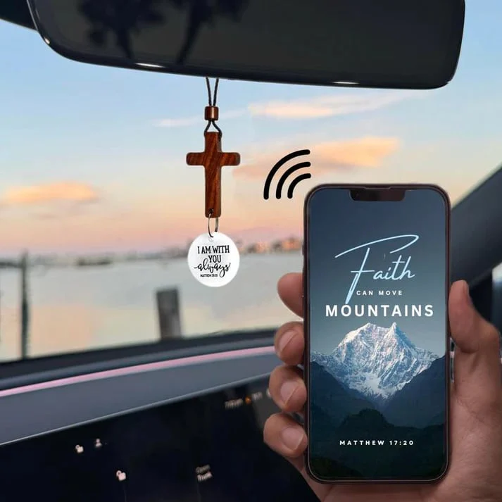 ✝️Bible Verse Car Rearview Hanging Cross Ornament - Image 3