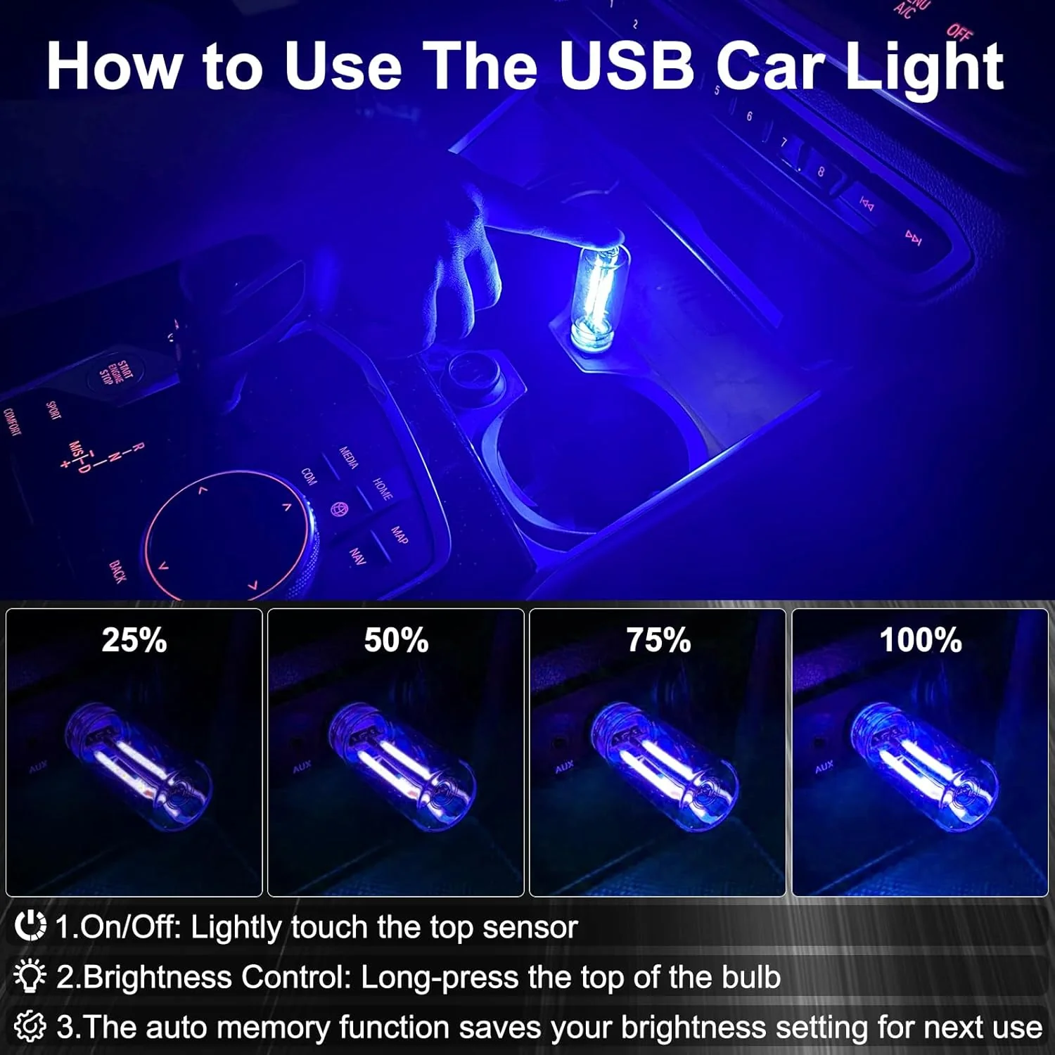 Car USB Night Light Bulb - Image 3