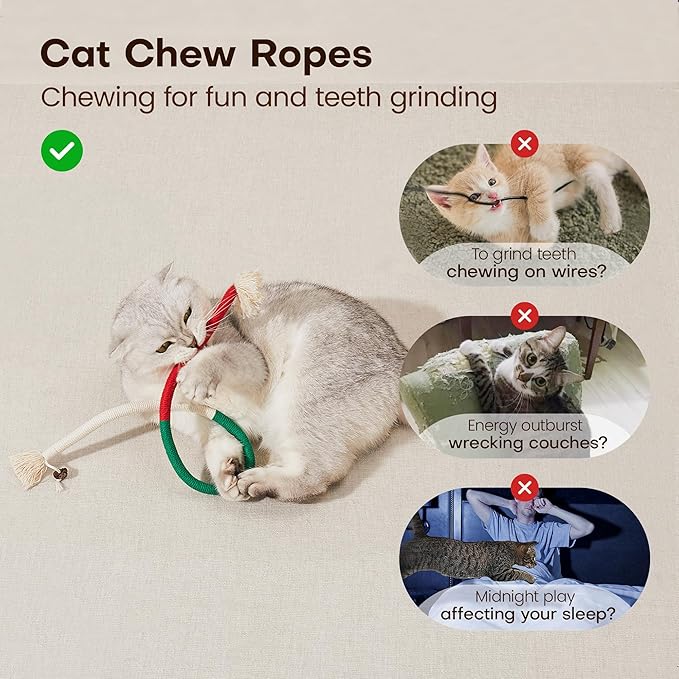 🔥😻Catnip Chew Rope Toy – Natural, Safe Tooth Cleaner for Indoor Cats