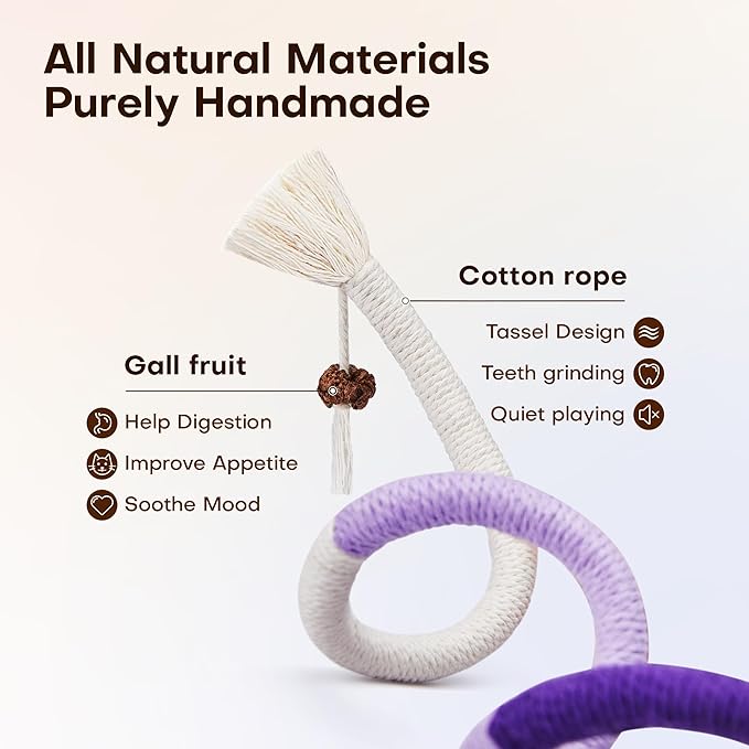 🔥😻Catnip Chew Rope Toy – Natural, Safe Tooth Cleaner for Indoor Cats - Image 6
