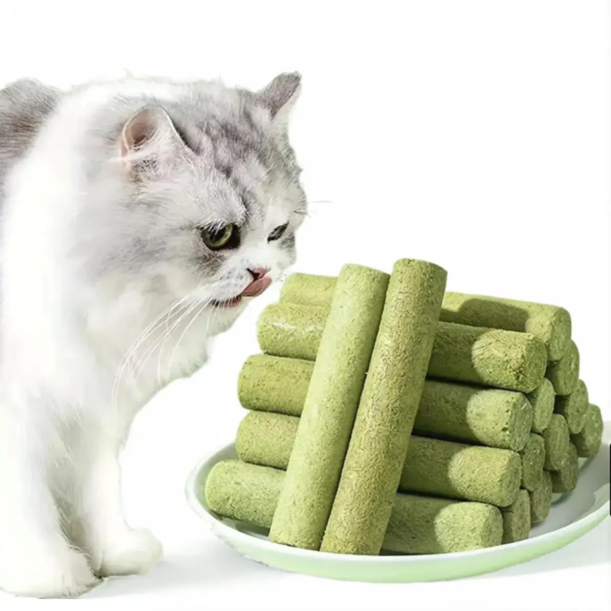 Cats’ Favorite Grass Teething Stick - Image 2