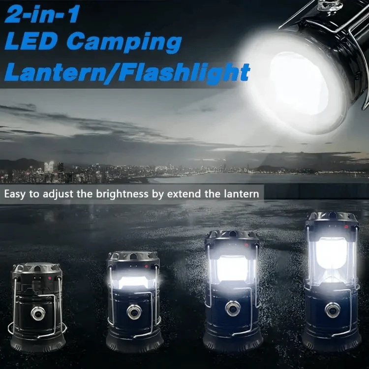 Collapsible LED Camping Lanterns Lightweight Solar - Image 2