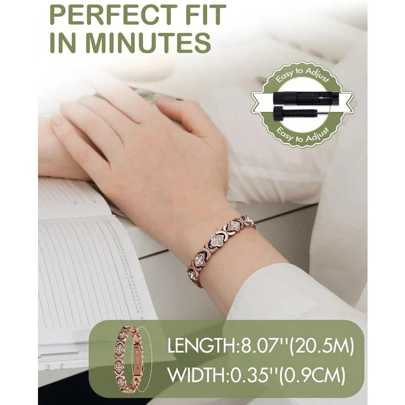Tiktrove Adjustable Healing Magnetic Bracelet for Women - Image 10