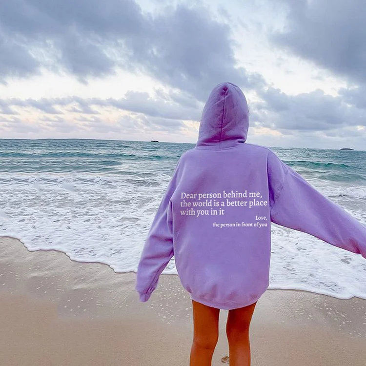 Dear Person Behind Me (You are enough) Hoodie - Image 11