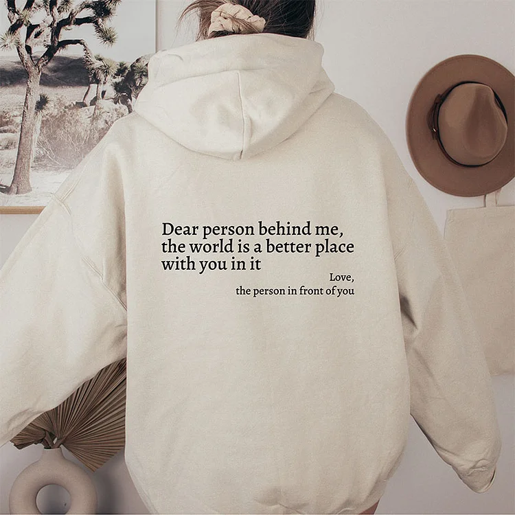 Dear Person Behind Me (You are enough) Hoodie - Image 18