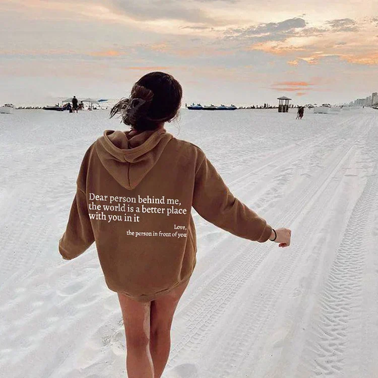 Dear Person Behind Me (You are enough) Hoodie - Image 25