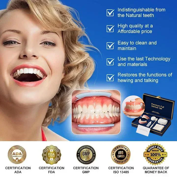 Medical Full Denture with Strong Suctiond🦷Obtain American Dental Association (ADA) Certification - Image 2
