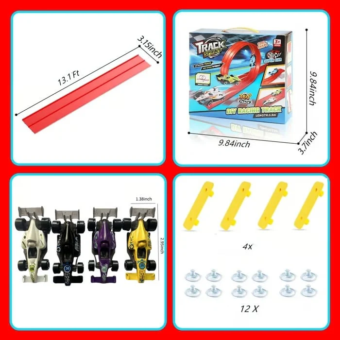 🎄🎁 2025 Christmas Surprise Gift: DIY Flexible Racing Track Toy 🚗✨ - Image 3