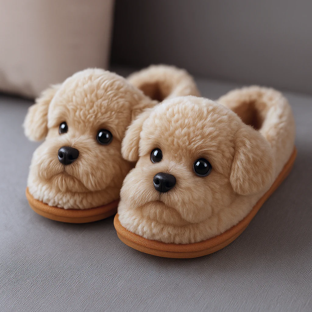 Super Realistic Dog Plush Slippers — Feel Like Walking with Your Dog Every Step - Image 7