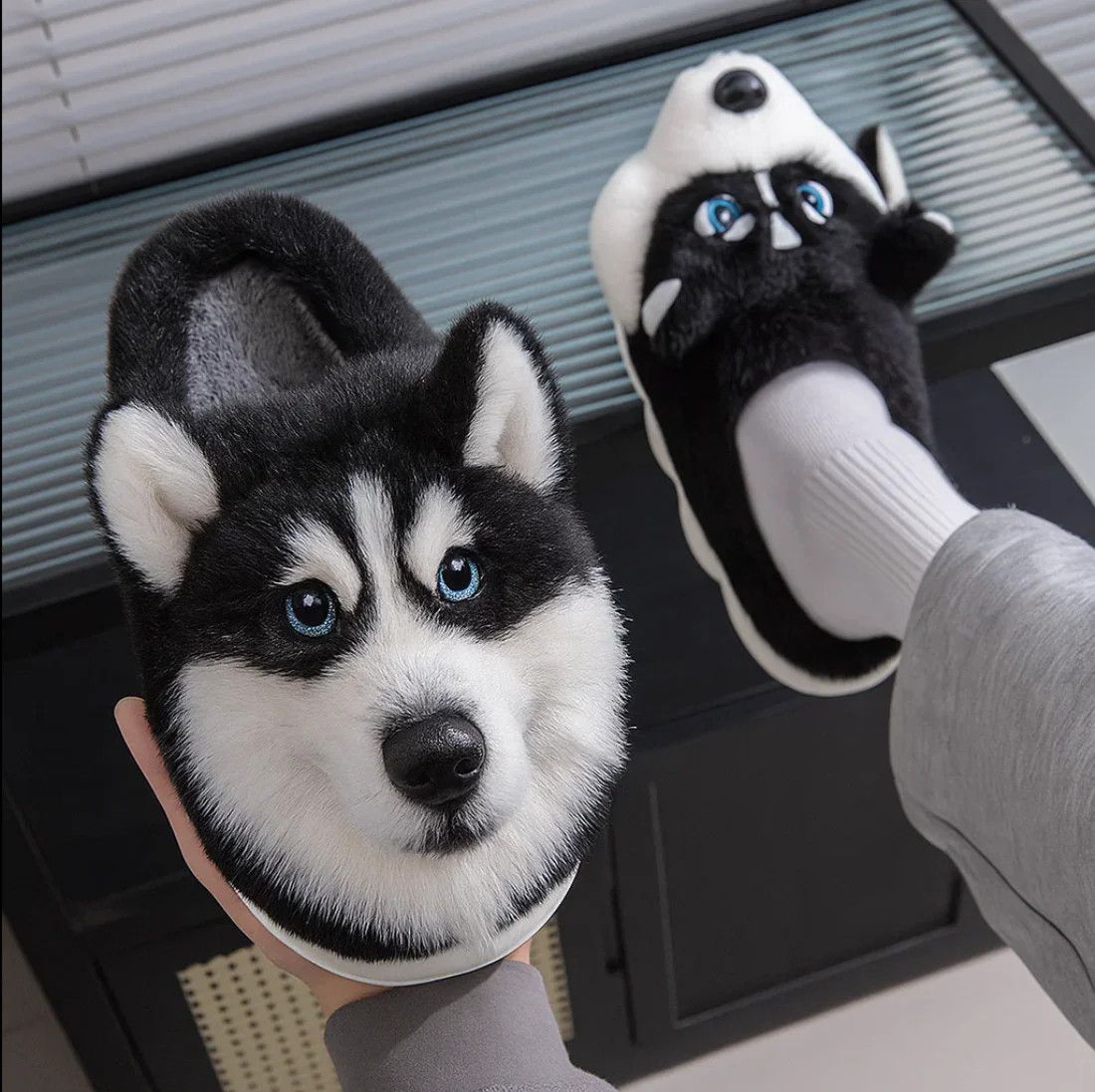 Super Realistic Dog Plush Slippers — Feel Like Walking with Your Dog Every Step - Image 8