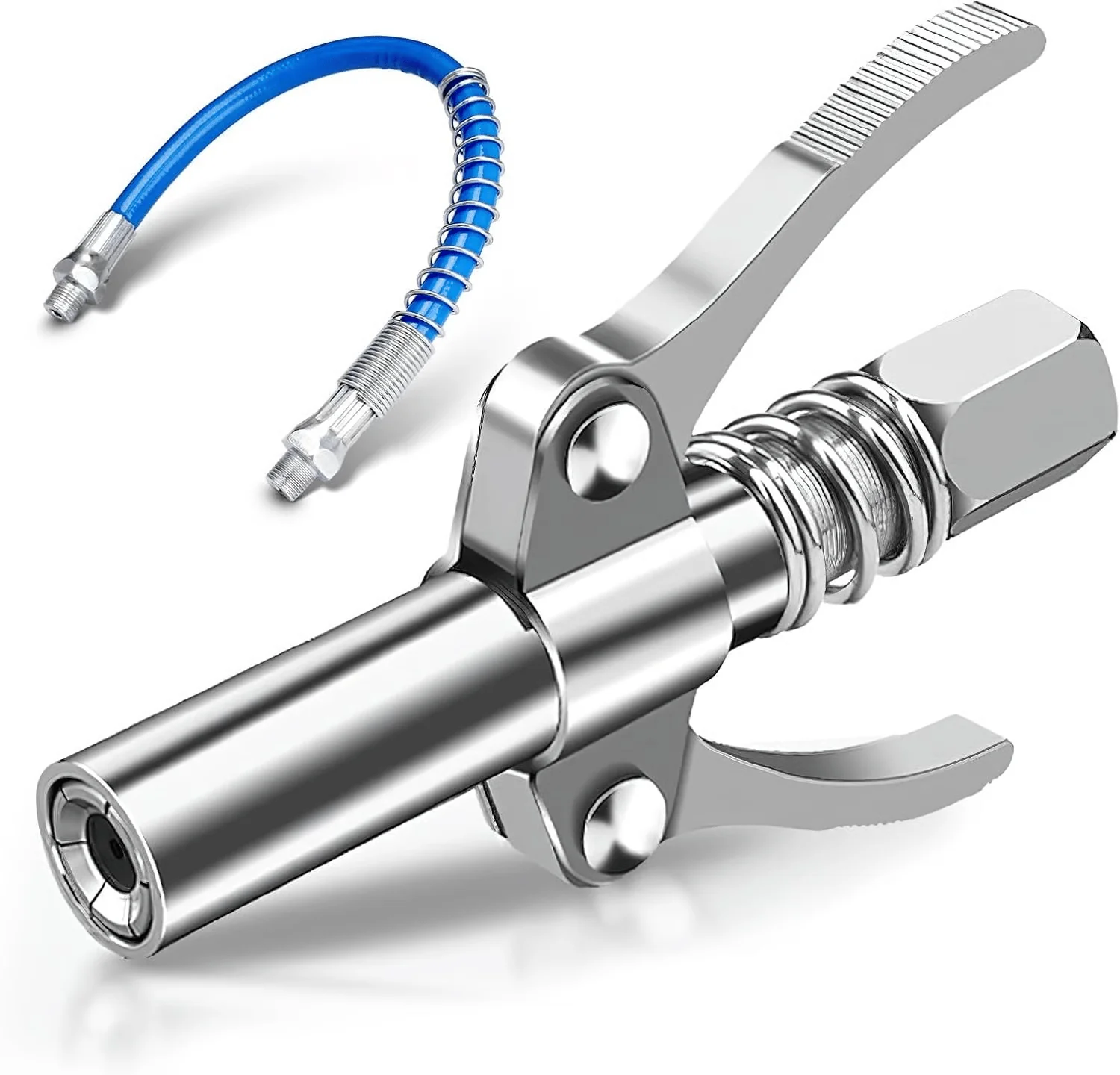 Double Handle High Pressure Quick Release Grease Coupler - Image 10