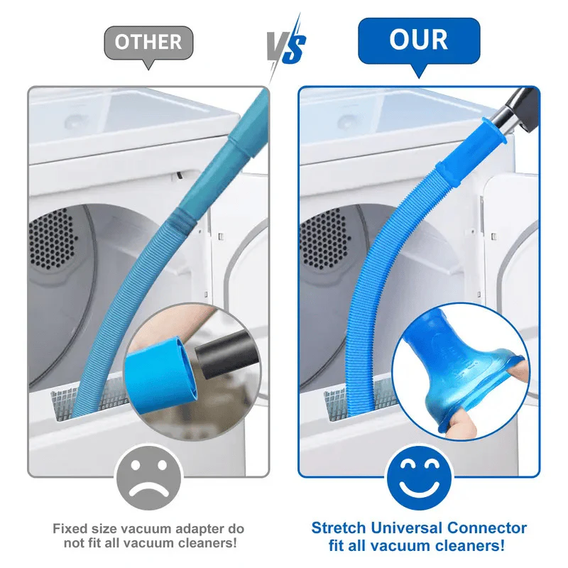 Dryer Vent Cleaner Kit Dryer Lint Vacuum Attachment with Stretch Universal Connector - Image 6