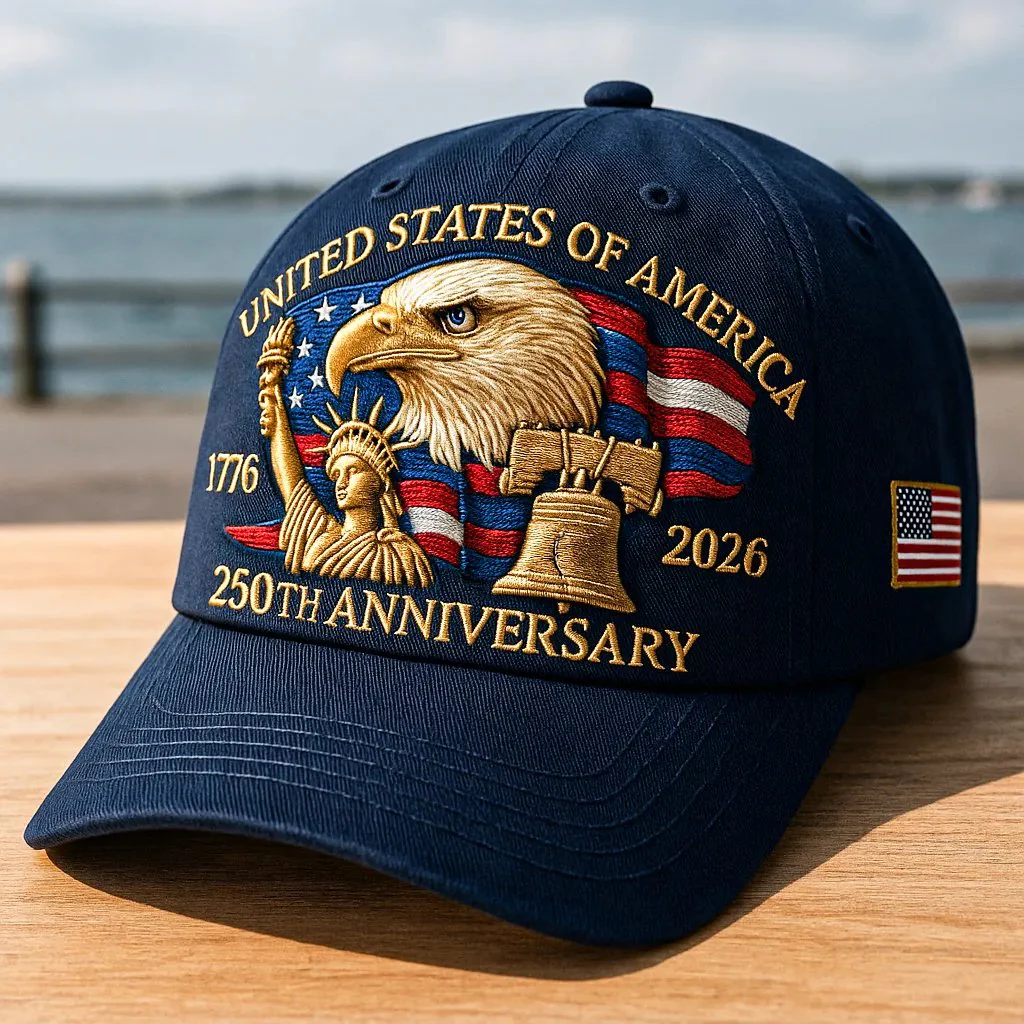 🔥Eagle & Liberty – United States 250th Anniversary Embroidered Hat✨
