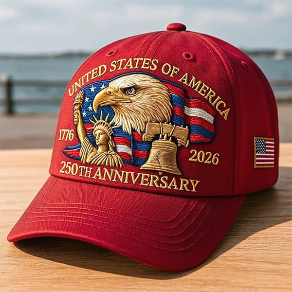 🔥Eagle & Liberty – United States 250th Anniversary Embroidered Hat✨ - Image 4