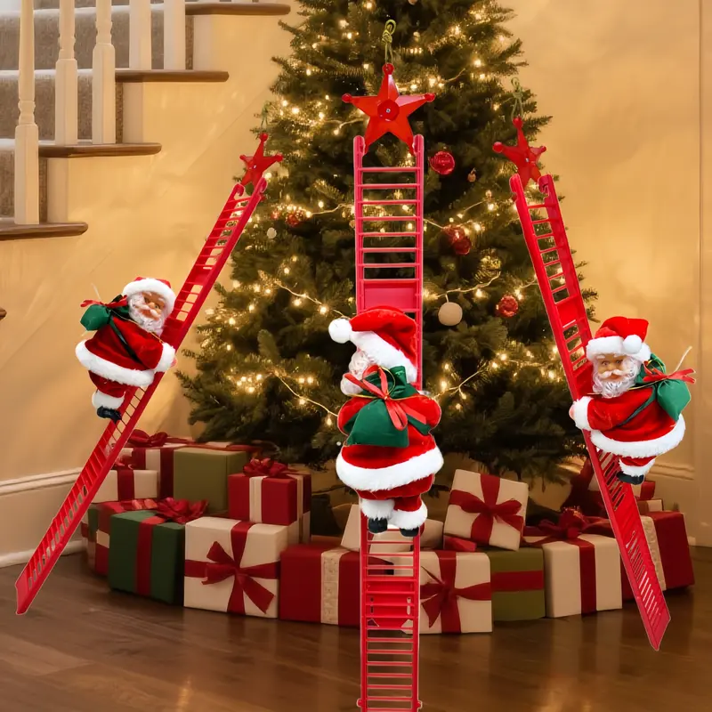 🎅Electric Bead Climbing Santa Claus Musical Toy - Image 9