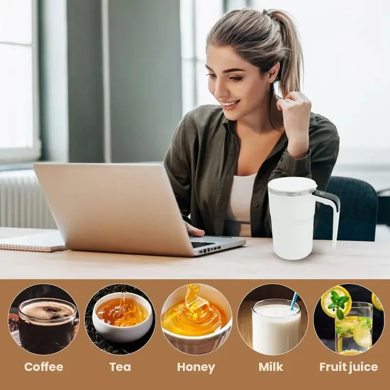 🔥🎁Electric coffee mug with a built-in LCD thermometer - Image 5